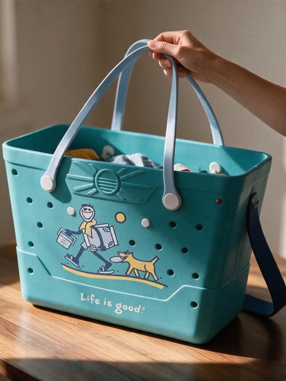 Life is Good Beachcomber Bag Tote Jake & Rocket